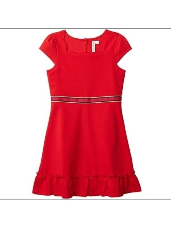 Janie and Jack Other - Janie and Jack red ponte flounce dress